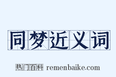 同梦近义词是什么意思的图片